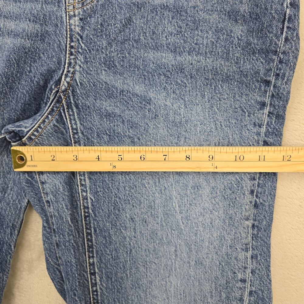 We The Free People Womens 29 Blue Relaxed Straight Slouch Frayed Hem - Picture 15 of 15